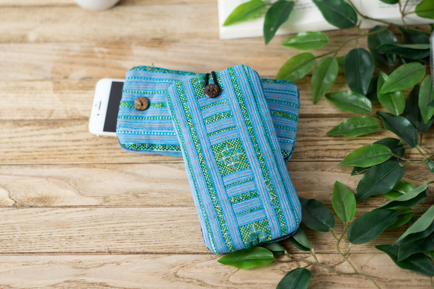 Handmade Cotton Glasses Cases | Embroidered Phone Case