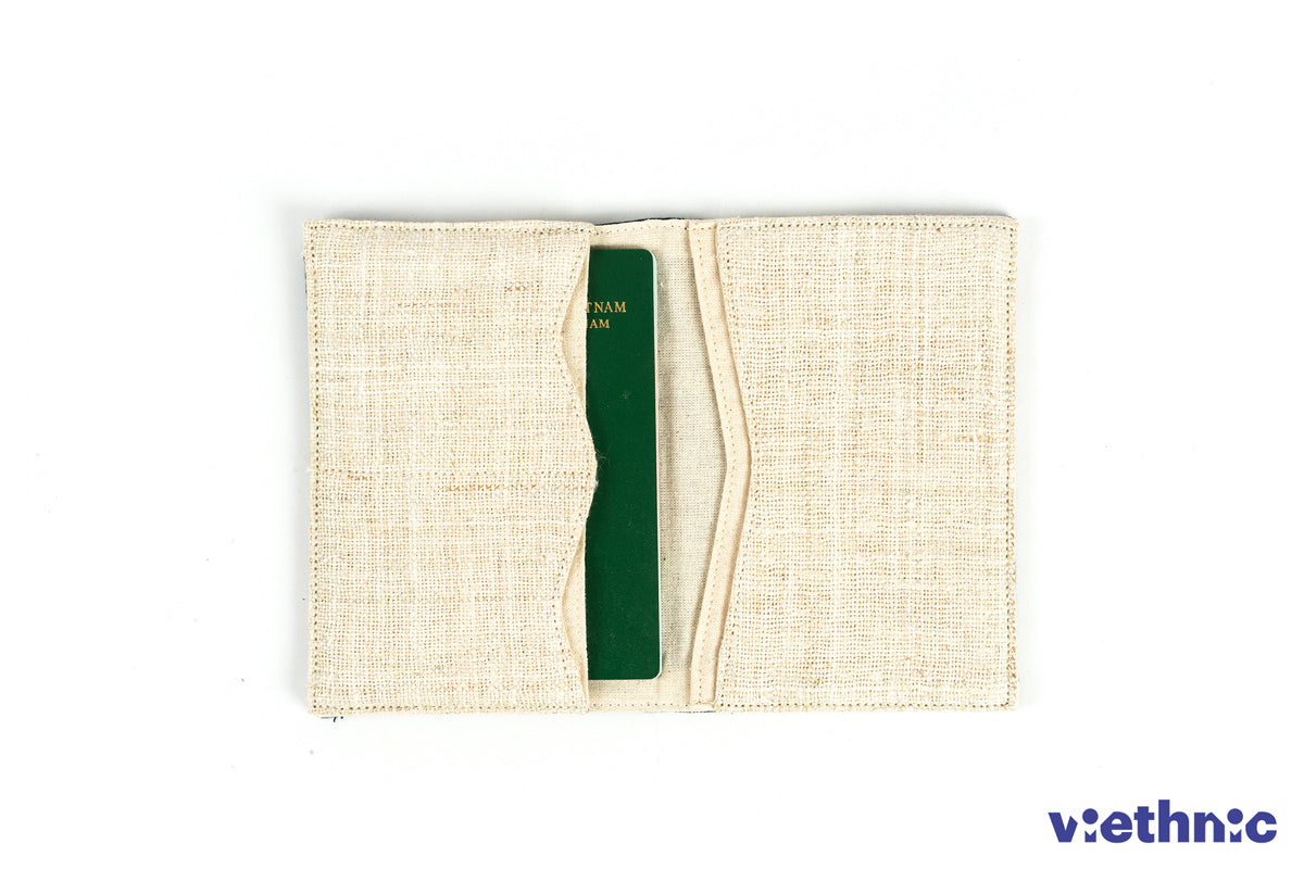 Navy Passport Cover | Fabric Passport Holder